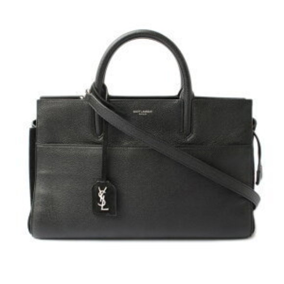 Saint Laurent Paris Shoulder Bag Cabas Rive Gauche black - Picture 1 of 9